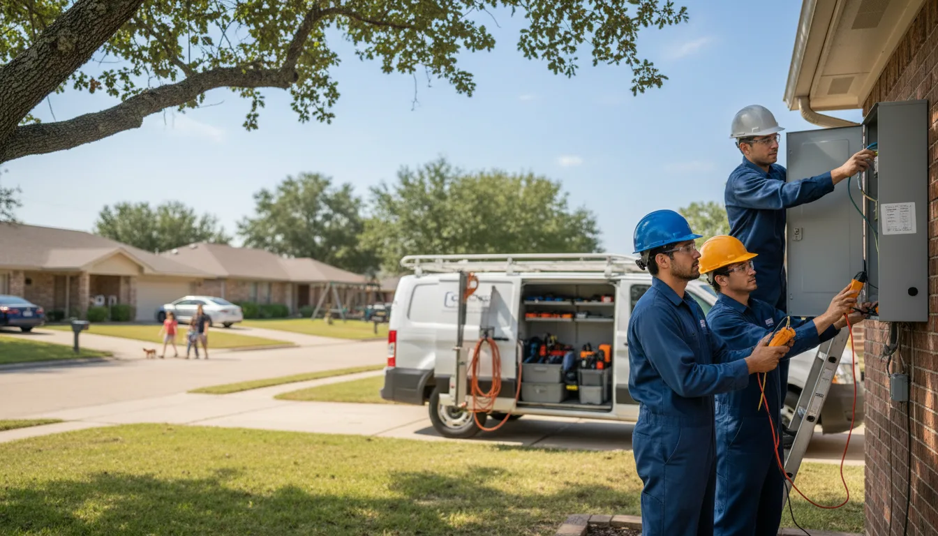 Certified electrician providing emergency electrical services in Montgomery, LA